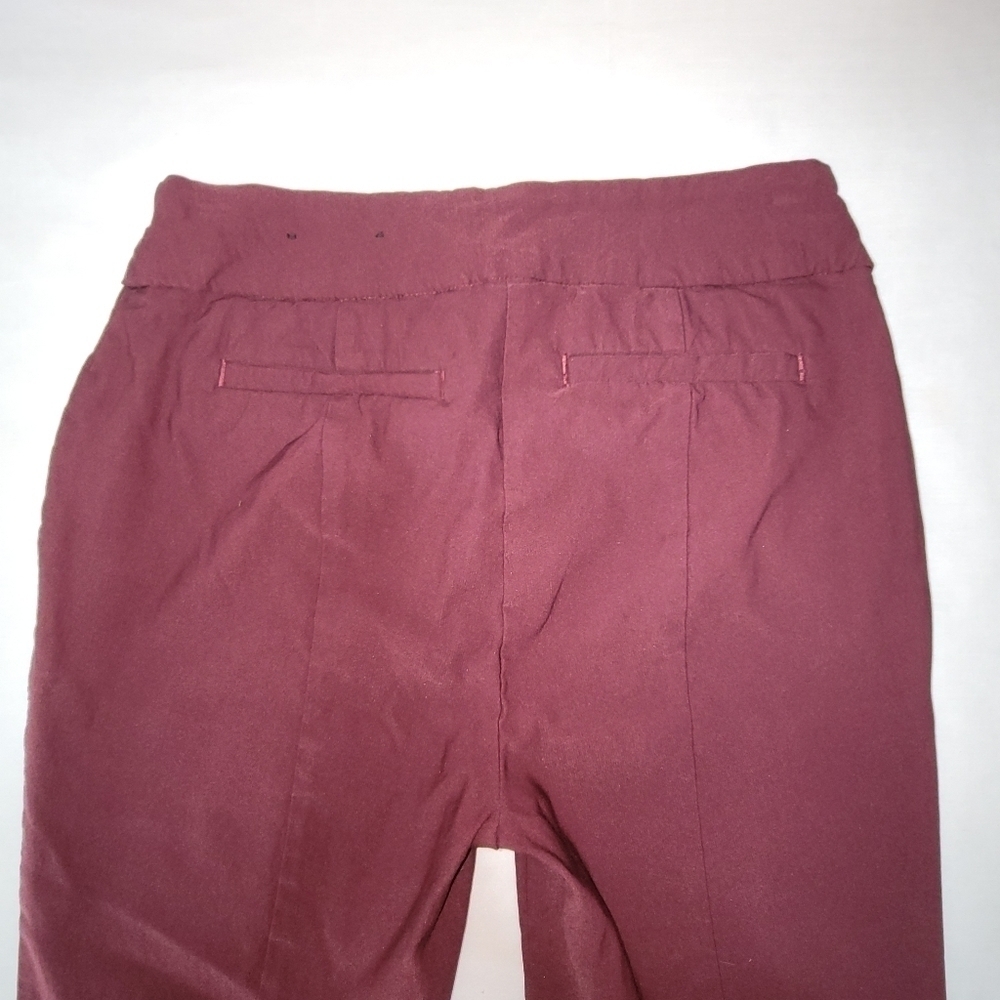 Worthington High Rise Skinny stretch Burgundy Dress Pants Women's Size 6 - Picture 4 of 13